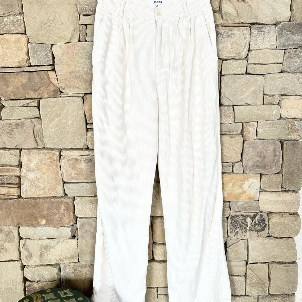 Reformation Cream Corduroy Jeans - Picture 2 of 3